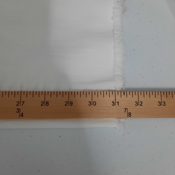 Madewell Alley Straight Distressed Raw Hem White Jeans size 29 - Picture 14 of 16